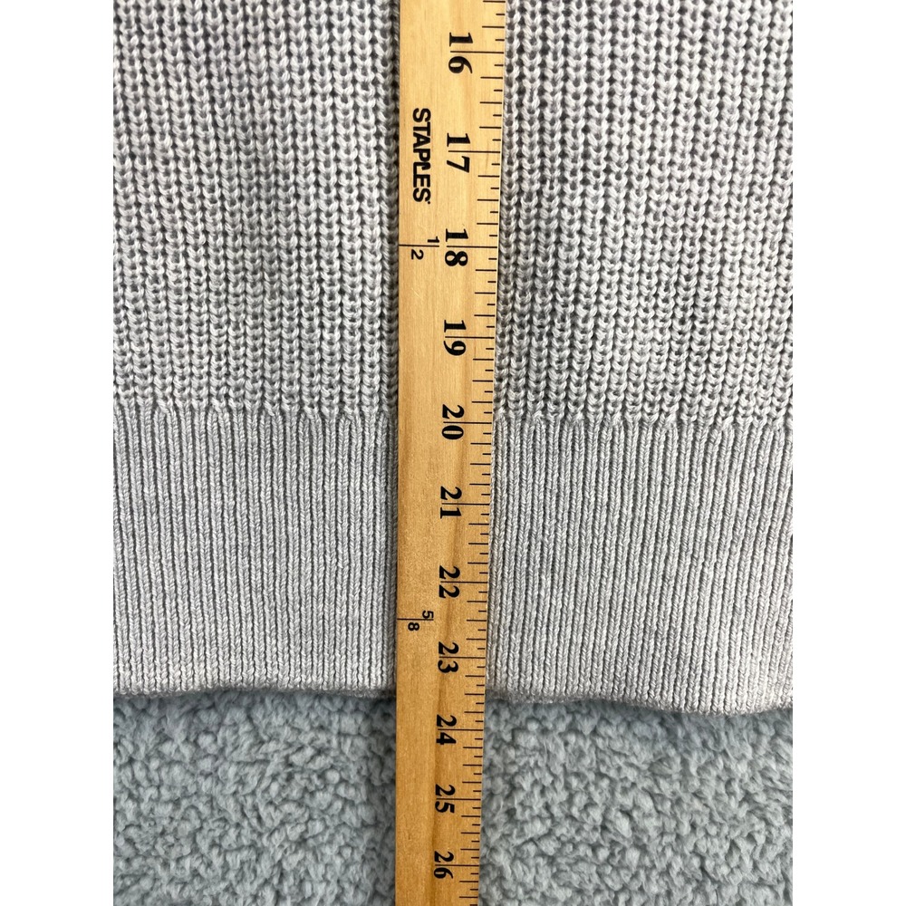 Aritzia Babaton Hazlitt Sweater Vest Womens S Gray Wool Ribbed Knit Sleeveless - Picture 4 of 12